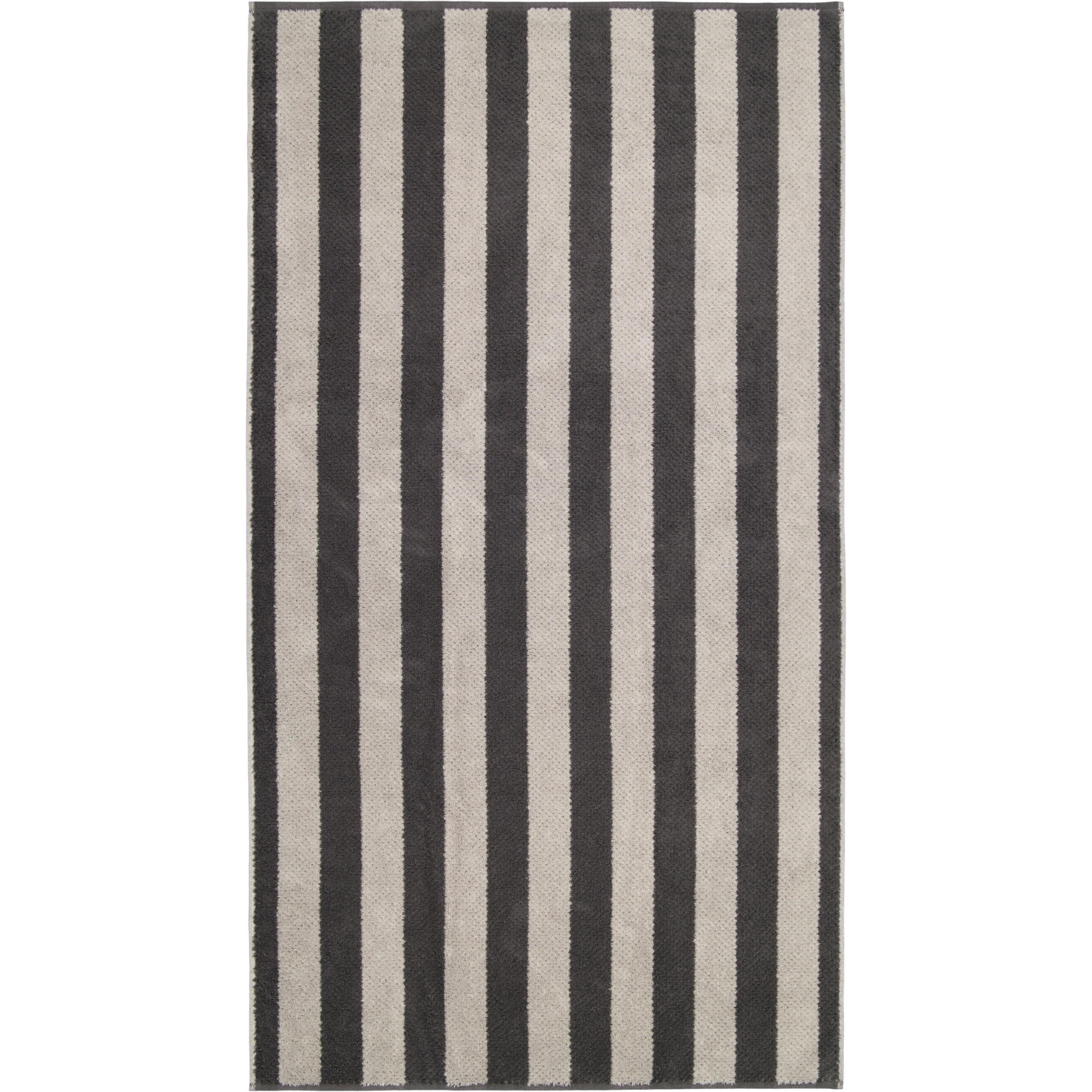 HANDTÜCHER PURE STRIPES 6502 BASALT - 77 - Grau, Textil (80/150cm) - Cawoe