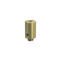 DECKENTRÄGER FÜR INNENLAUFSTANGEN 20 mm Ø, Sonius 1-läufig, Messing-Optik, Packung 2 Stück - Messingfarben, Metall (1.6/3/1.6cm) - INTERDECO