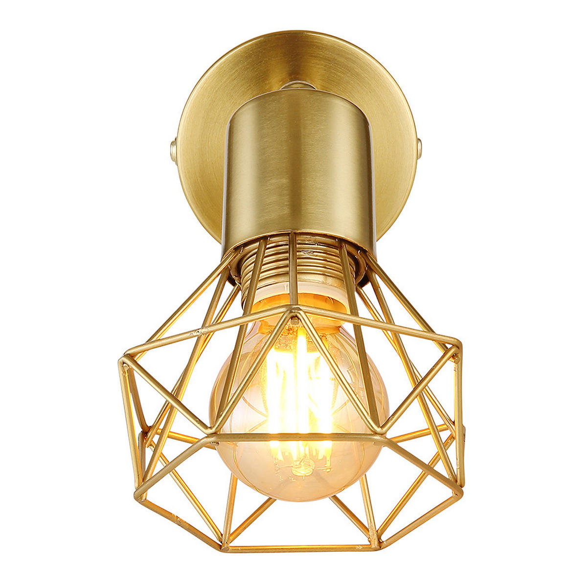 WANDLEUCHTE XARA Metall Gold - Goldfarben, Metall (8/13.5/13cm) - Globo Lighting