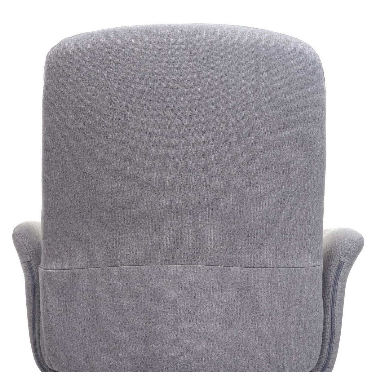 DREHSTUHL HxBxT 99x75x55cm Sitzhöhe 42cm Stoff/Textil mit Armlehne Grau - Grau, Kunststoff (75/99/55cm) - PROREGAL