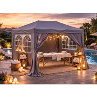 FALTPAVILLON 2x3m Smoky Grau - Grau, Metall (200/245/300cm) - QUICK STAR