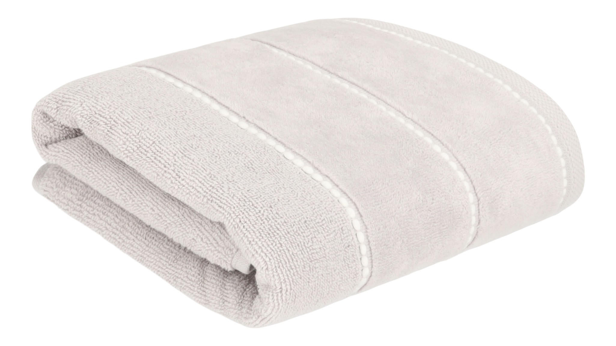 BADETUCH Velly - Hellgrau, Textil (50/90cm) - home&you