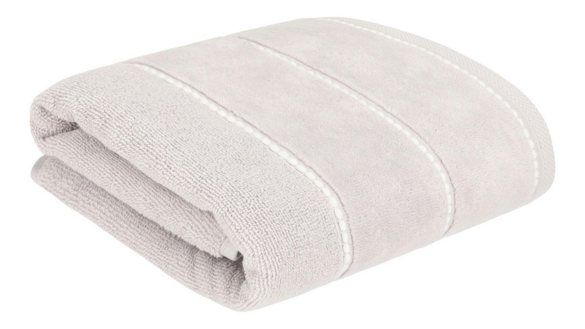 BADETUCH Velly - Hellgrau, Textil (50/90cm) - home&you