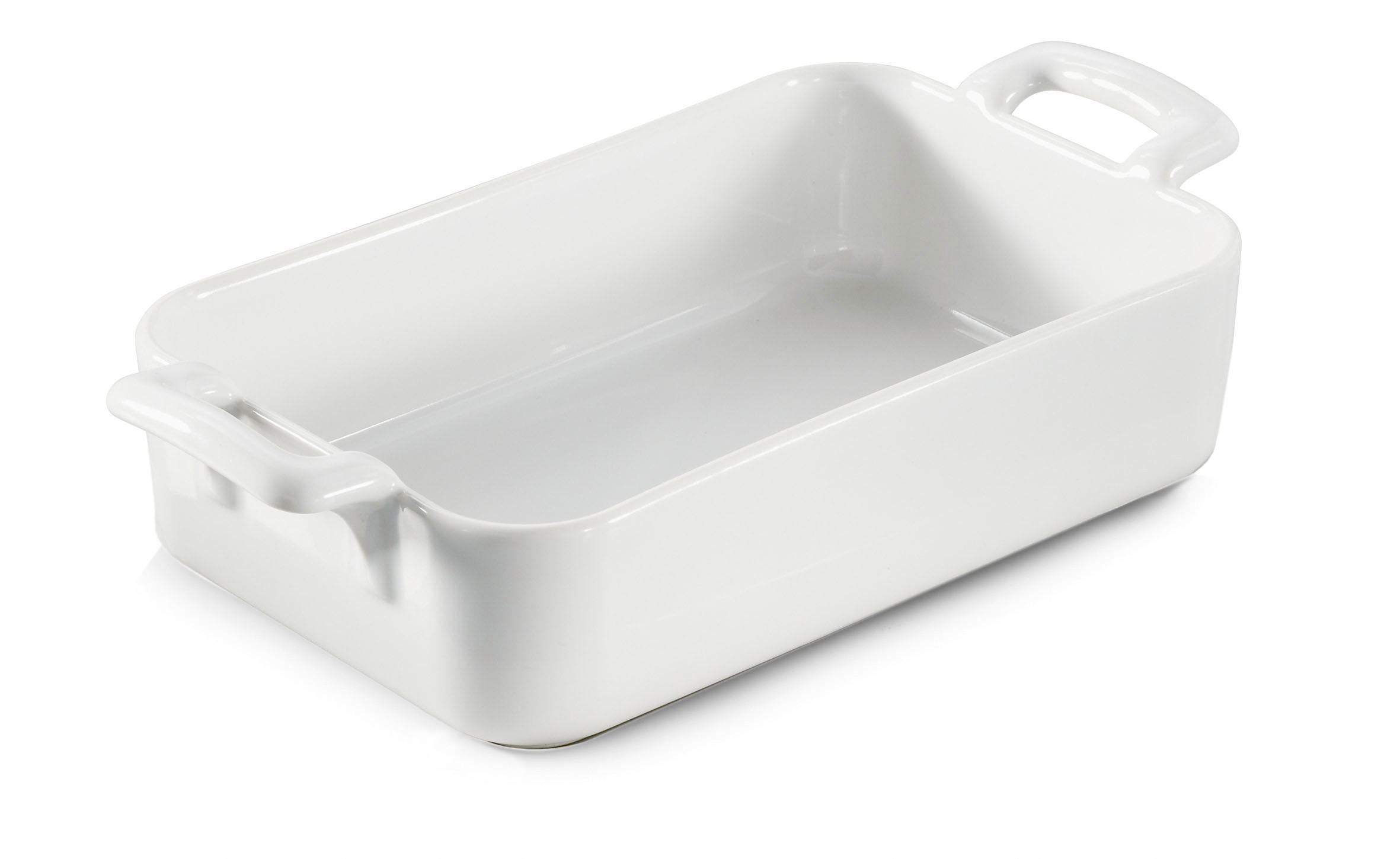 AUFLAUFFORM 70 cl RECHTECKIG Weiss - Weiß, Keramik (1cm) - Revol Porcelaine France