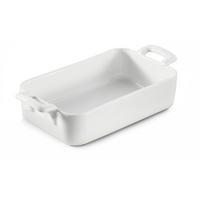 AUFLAUFFORM 70 cl RECHTECKIG Weiss - Weiß, Keramik (1cm) - Revol Porcelaine France