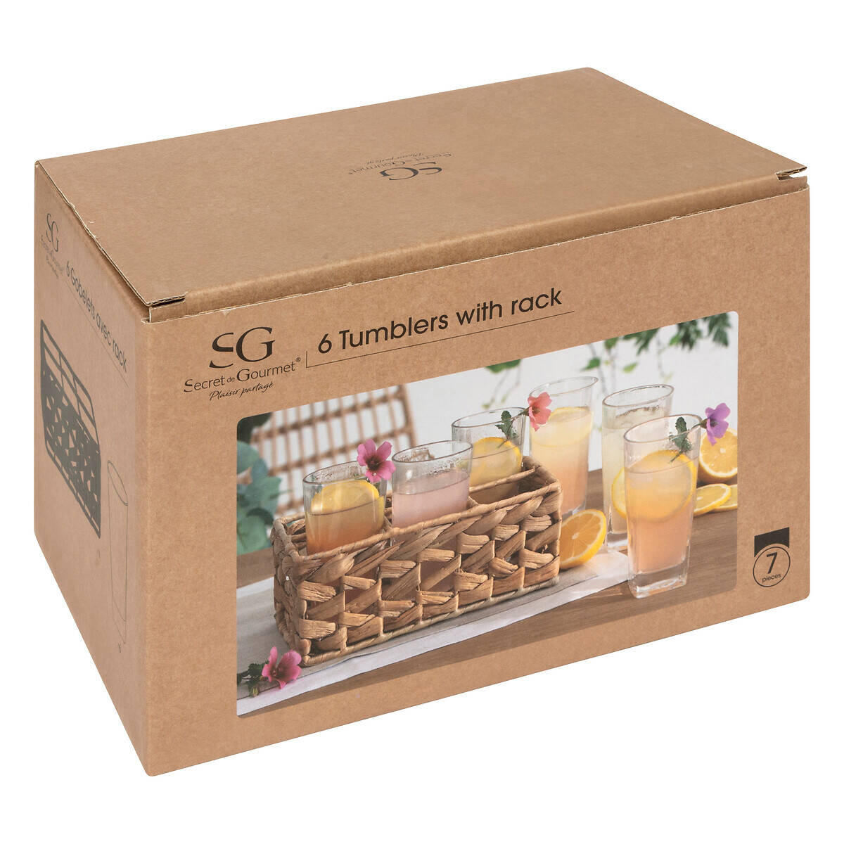 GLÄSER 6er-Set - Transparent, Glas (22.5L) - Secret de Gourmet