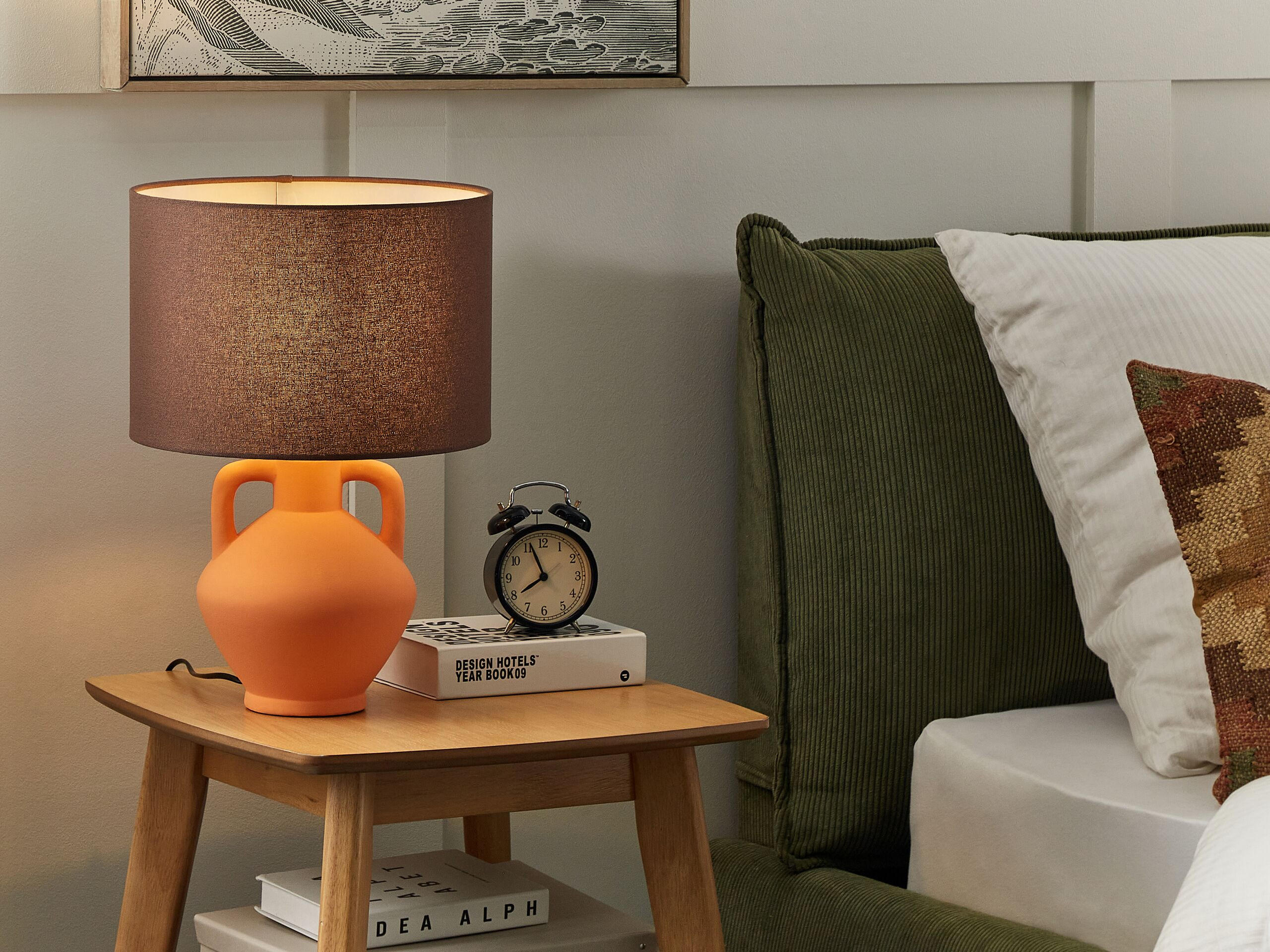 TISCHLAMPE Labrada 32/32/46 cm - Orange, Keramik (32/32/46cm) - Beliani