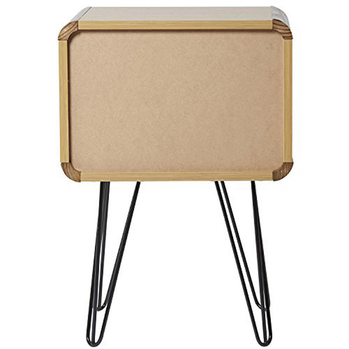 NACHTTISCH Buddha 1 Schublade - Multicolor, Holzwerkstoff/Metall (40/58/30cm) - VS Venta-stock