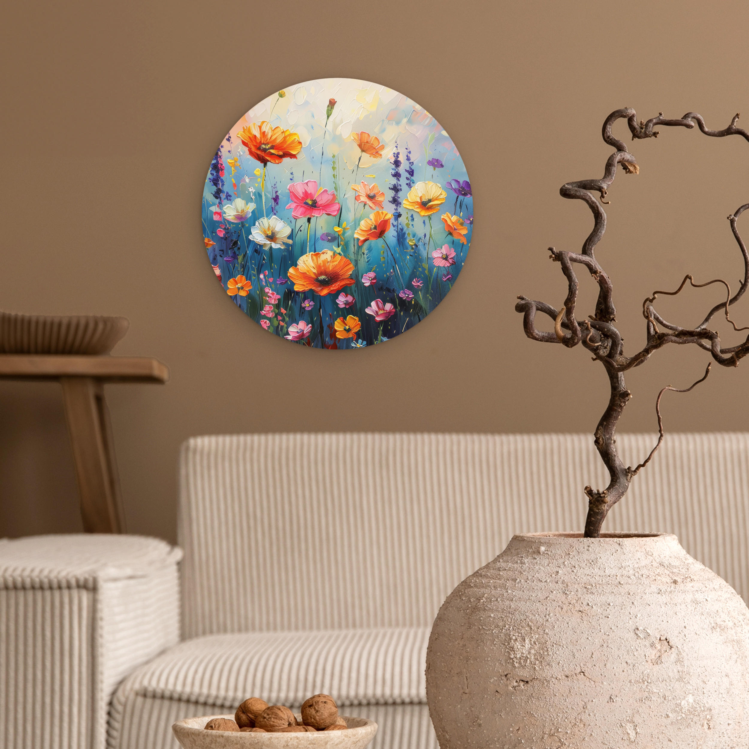 WANDBILD Blumen - Natur - Aquarell - Kunst 30x30 cm - Multicolor, Kunststoff (30/30cm) - MuchoWow