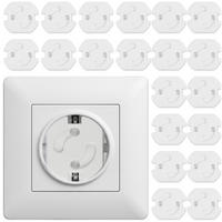 KINDERSICHERUNG Steckdose Set 20 Stück - Weiß, Kunststoff (5/5cm) - KRUMAD