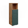 MIDISCHRANK Irma Goldkraft Eiche 30 x 95 cm - Grün, Holzwerkstoff (30/95/30cm) - Vicco