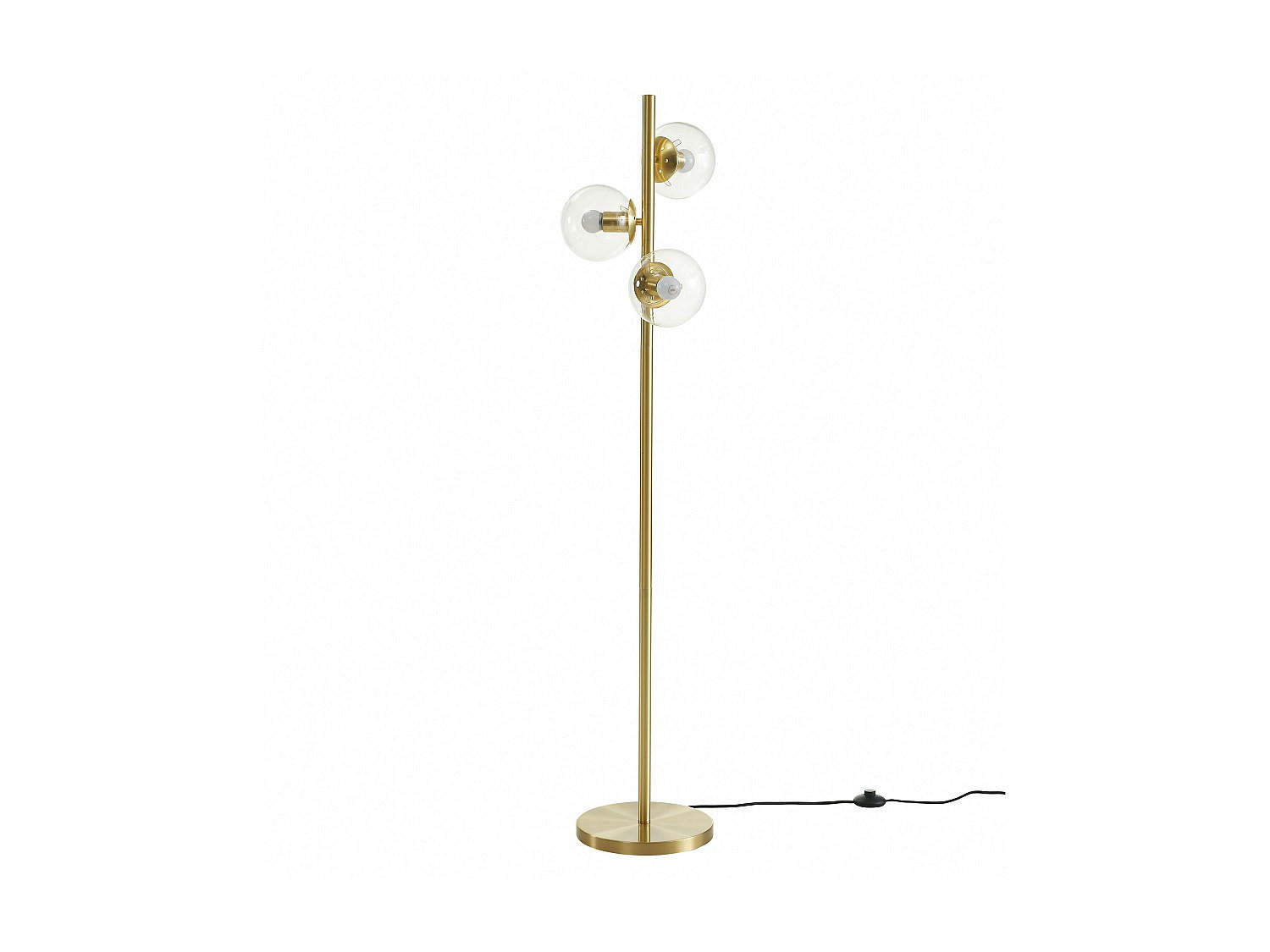 STEHLAMPE - 32 cm x 28 cm - metall - goldfarben Yukon - Goldfarben, Metall (28/32/148cm) - Vente-Unique