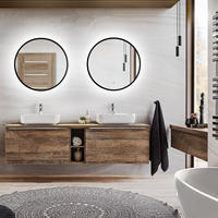 BADMÖBEL-SET 9-TLG. Puebla-56 - Braun, Holzwerkstoff (180/200/46cm) - Lomado