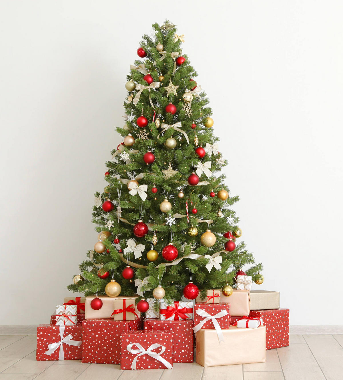 WEIHNACHTSBAUM Kunststoff Grün 109x109h150 cm - Grün, Kunststoff (150cm) - DMORA
