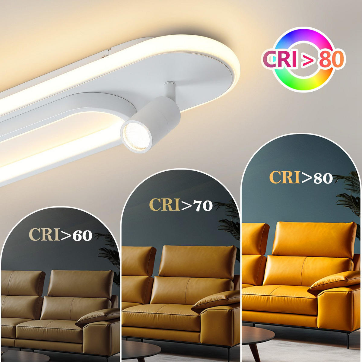 LED-DECKENSTRAHLER Dobson 60/13/15.5cm - Weiß, Metall (60/13/15.5cm) - Nettlife