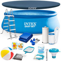 QUICK-UP POOL SET 457 x 122 cm, 18in1 - 26168 - Blau, Textil (457/122cm)