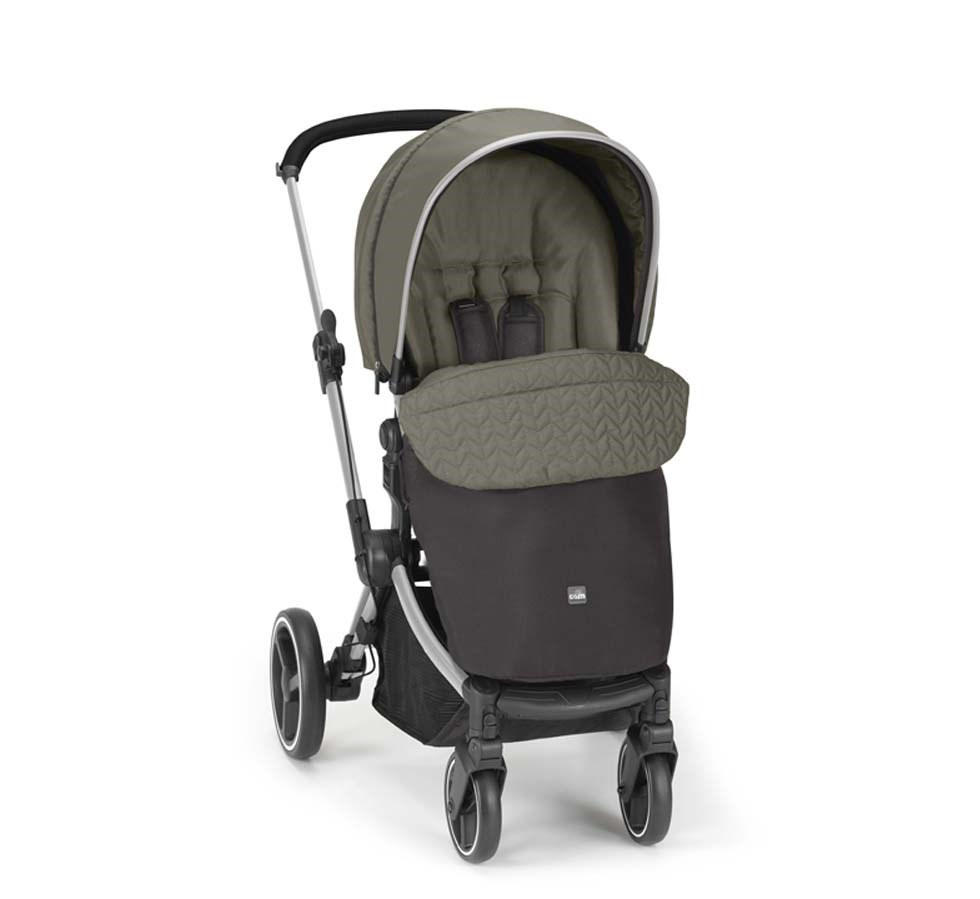 KOMBI-KINDERWAGEN Next Evo 3-in-1 inkl. Auto-Babyschale und faltbare Wanne - Grün, Kunststoff (1090/530/675cm) - Cam il Mondo del Bambino S.p.A.