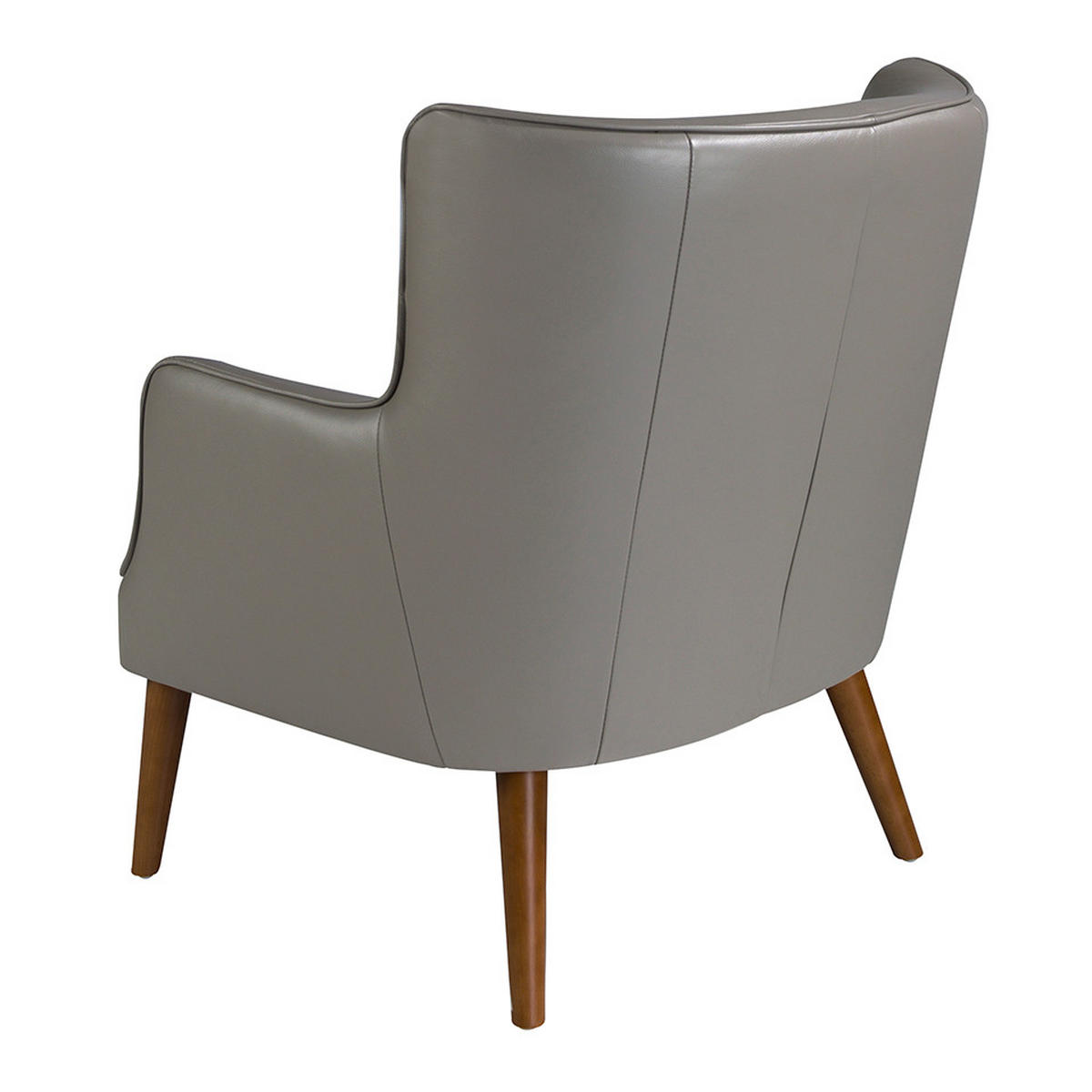 CHESTER Sessel dunkelgrau Leder - Dunkelgrau/Anthrazit, Leder/Holz (75/89/80cm) - ANGEL CERDA