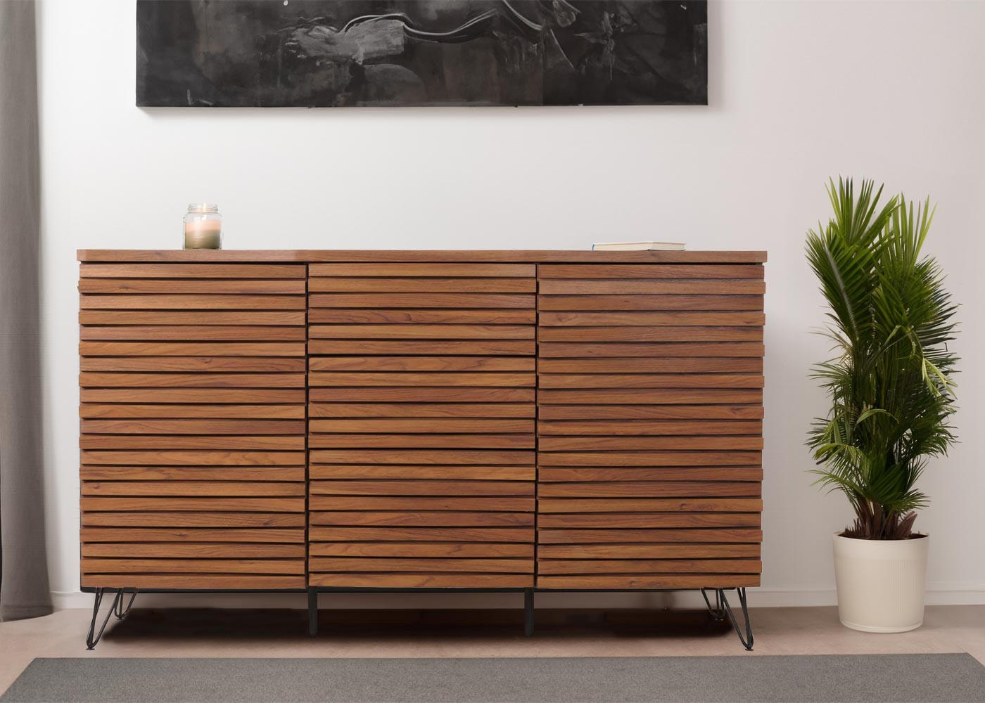 SIDEBOARD Braun - Braun, Holzwerkstoff (142/85/44cm) - MCW