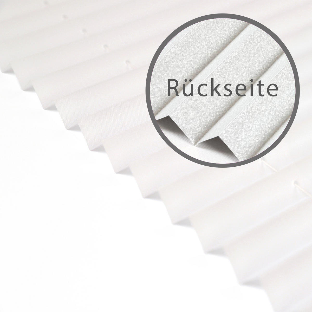 PLISSEE Thermo Basic 75 x 210cm Klemmfix ohne Bohren - Weiß, Textil (75/210/210cm) - Deco-Raum