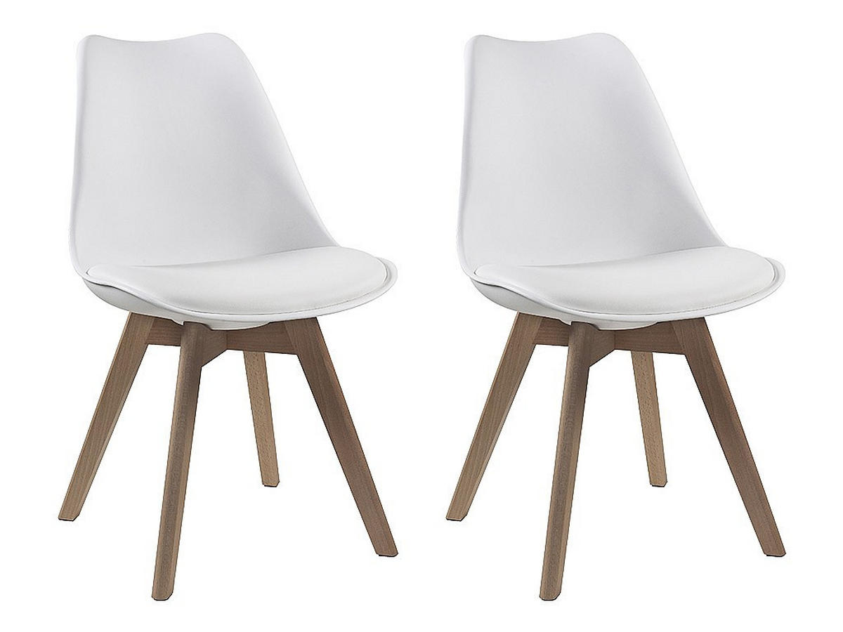 STUHL - 49 cmcm x 57 cmcm - Plastik - Weiß - JODY - Weiß, Kunststoff (49/82/57cm) - Vente-Unique