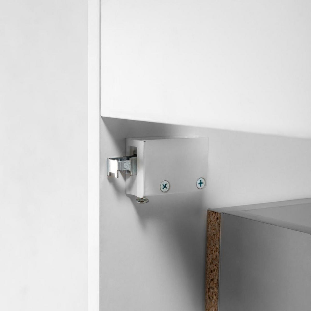 WASCHBECKUNTERSCHRANK mit Regal Weiß matt/Eiche 140/57/46 cm - Eichefarben/Weiß, Holzwerkstoff (140/57/46cm) - Rodan