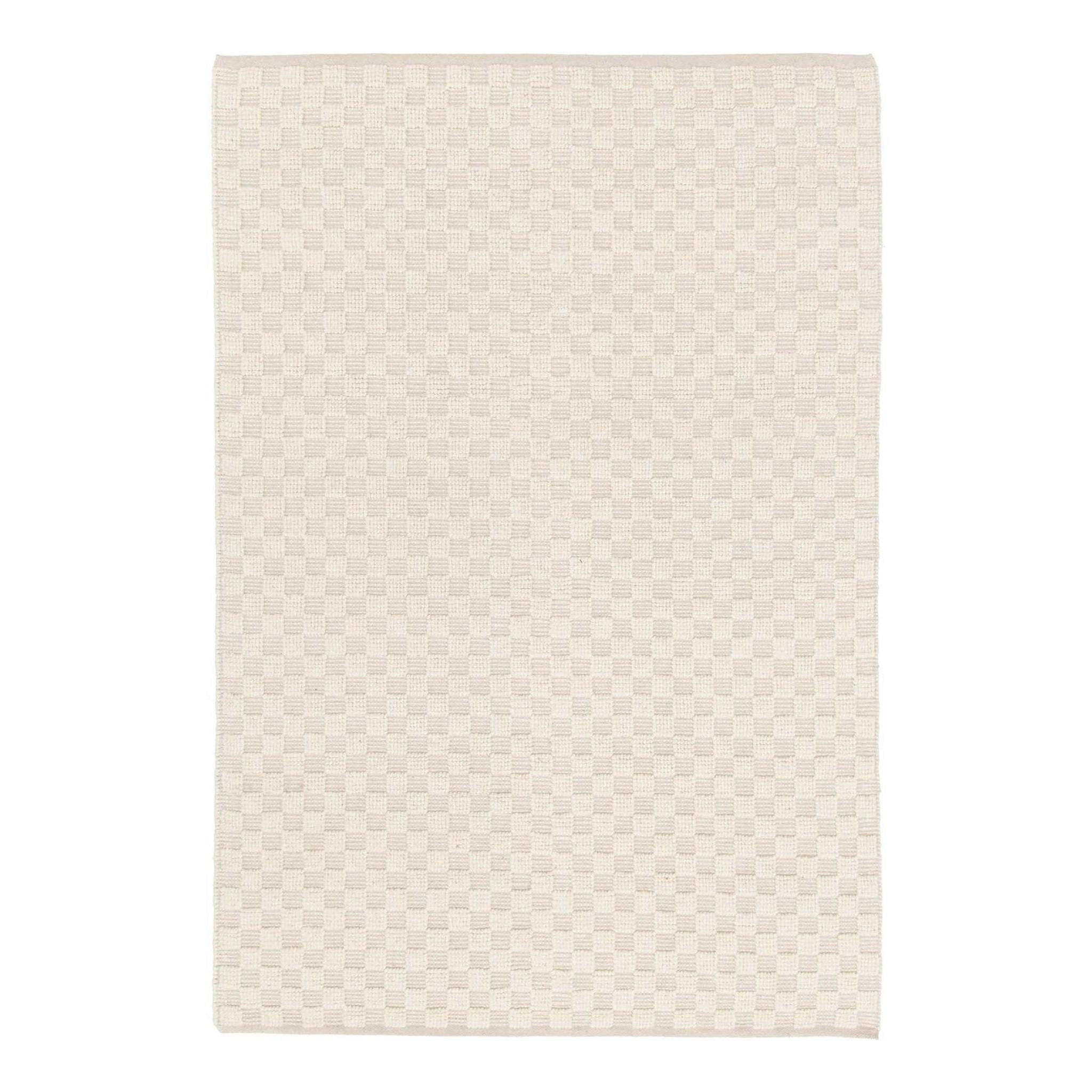 TEPPICH handgefertigt Baumwolle Wolle beige - Beige, Naturmaterialien (120/170cm) - AFK Living