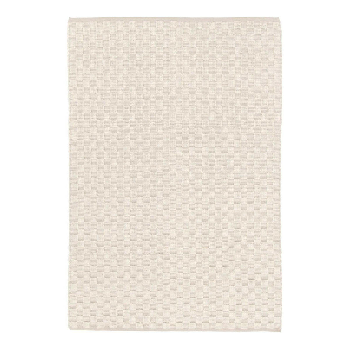 TEPPICH handgefertigt Baumwolle Wolle beige - Beige, Naturmaterialien (120/170cm) - AFK Living