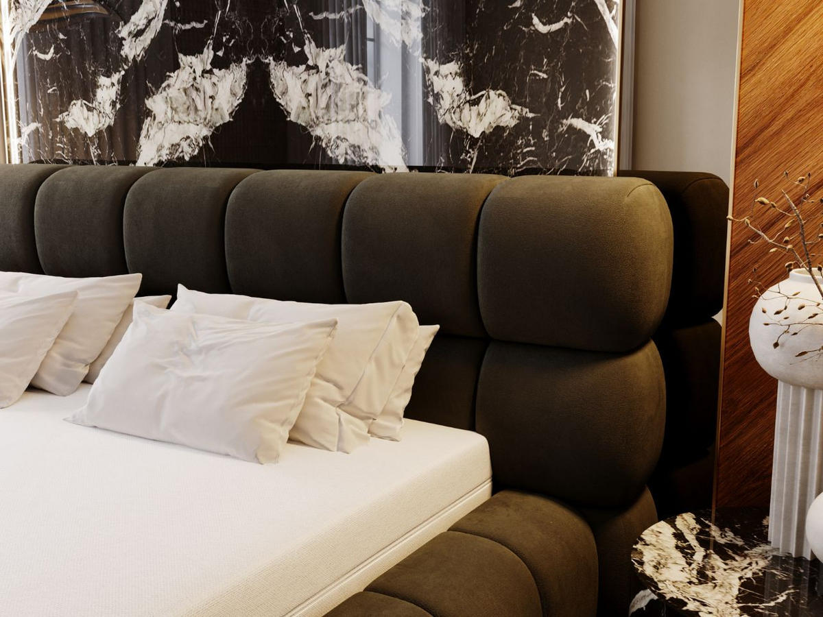 POLSTERBETT Mellow 140x200 Dunkelgrau - Dunkelgrau, Textil (140/200cm) - Graingold