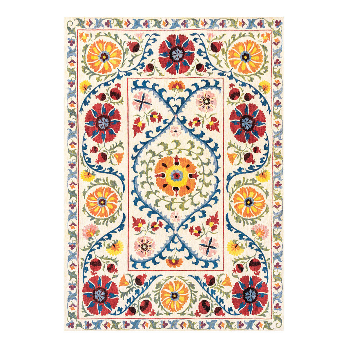 TEPPICH Origine Suzani 140/200 cm - Gelb, Textil (140/200cm) - Louis De Poortere