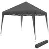 PAVILLON Linosa,inklusive Spannseile, Heringe und Tragetasche,grau - Grau, Kunststoff (300/255/300cm) - tectake