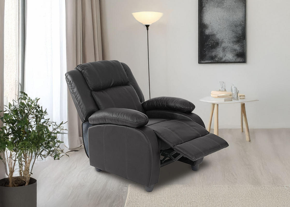 RELAXSESSEL Rot - Rot, Textil (84/102/93cm) - MCW