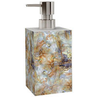 SEIFENSPENDER Marmor Braun - Grau, Kunststoff (7/15/7cm) - Sanilo