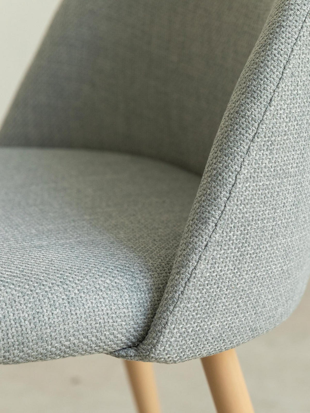 STUHL Brila Grau 51 cm x 77 cm - Grau, Textil (51/77/54cm) - Kenay Home