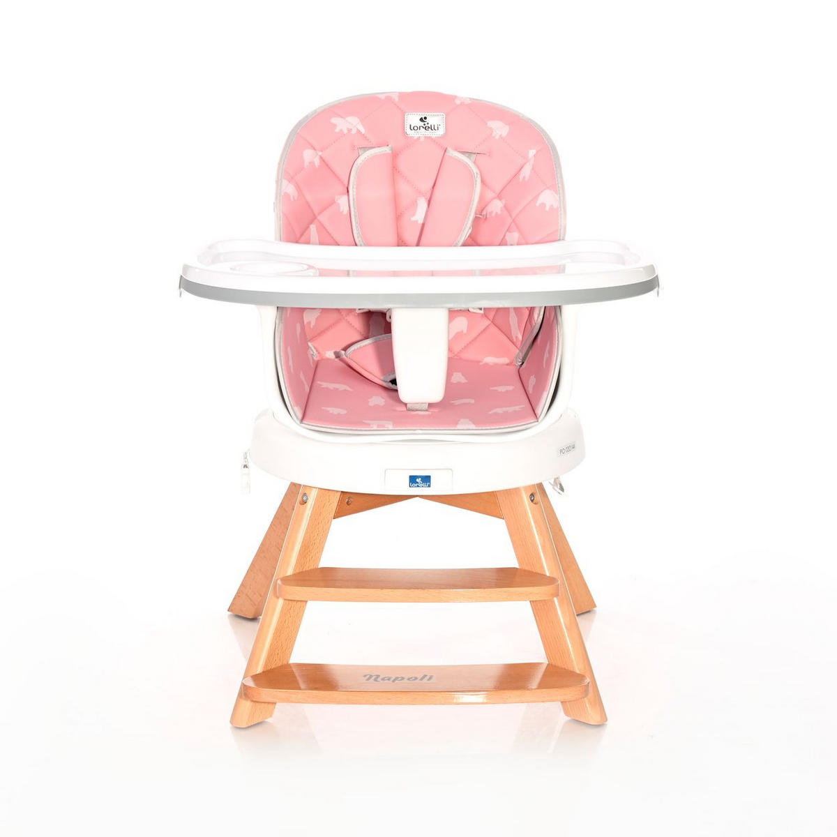 HOCHSTUHL Napoli 3 in 1 rosa Kinderstuhl, Sitz 360° drehbar, Höhe verstellbar - Rosa, Kunststoff (67/90/75cm) - Lorelli