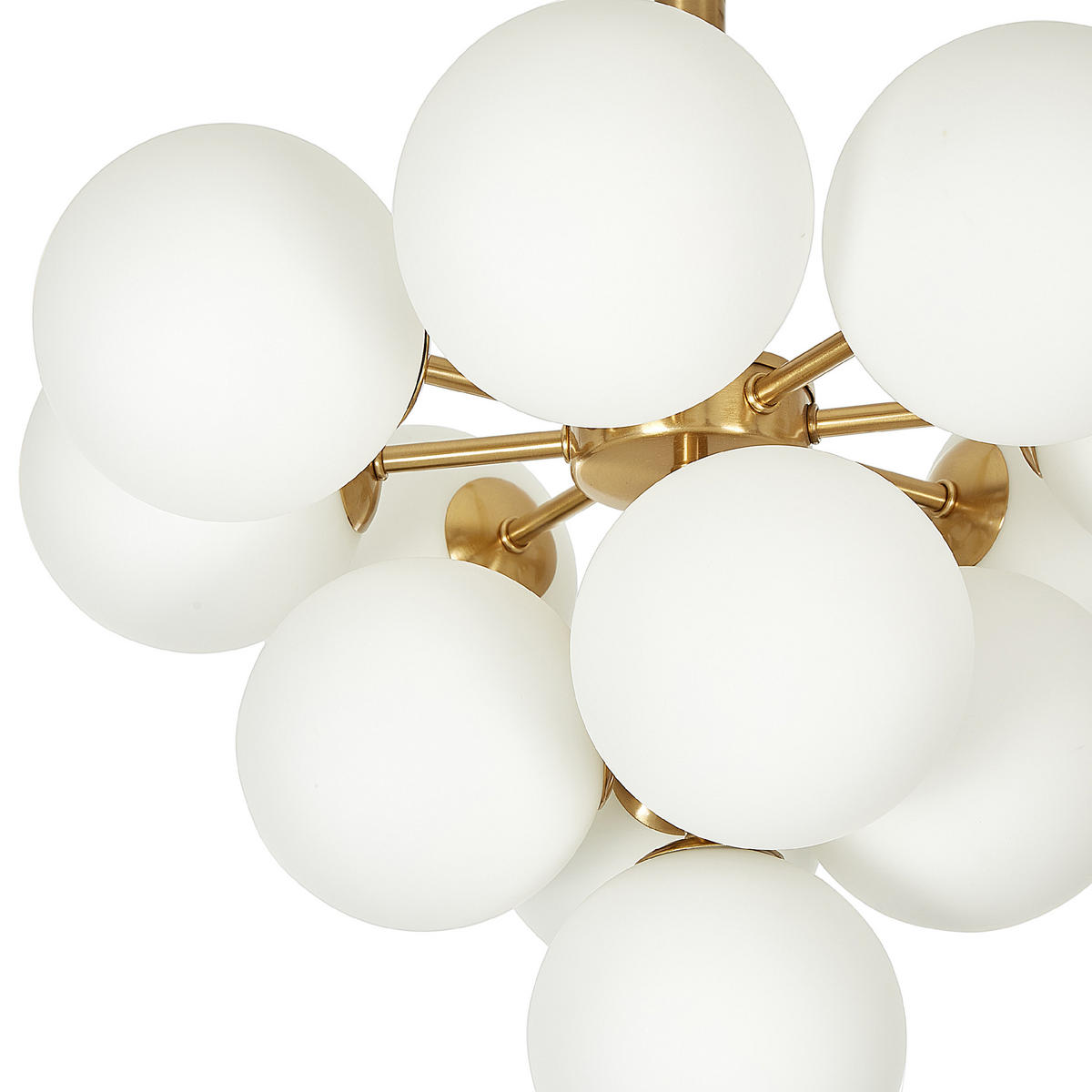 HÄNGELEUCHTE Birrie 43/43/99 cm - Messingfarben, Metall (43/43/99cm) - Beliani