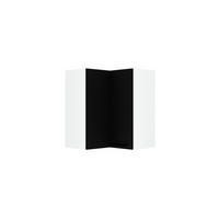 ECKHÄNGESCHRANK WRN P/L - Morvex - Platzsparende Lösung mit Stil - Schwarz, Holz/Metall (60/72/60cm) - ROYAL24_MARKT