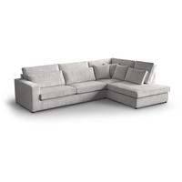 ECKSOFA Parma ohne Schlaffunktion beige rechts - Beige/Schwarz, Textil (314/224cm) - Beautysofa