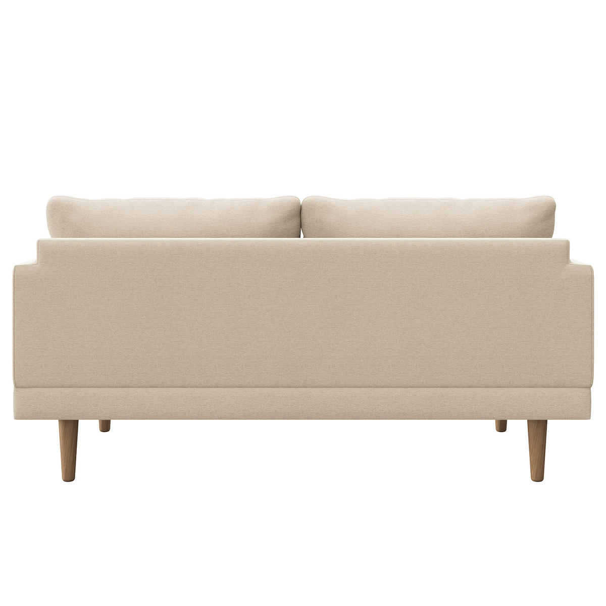 2-SITZER SOFA - Webstoff - Beige, Textil (162/83/85cm) - home24