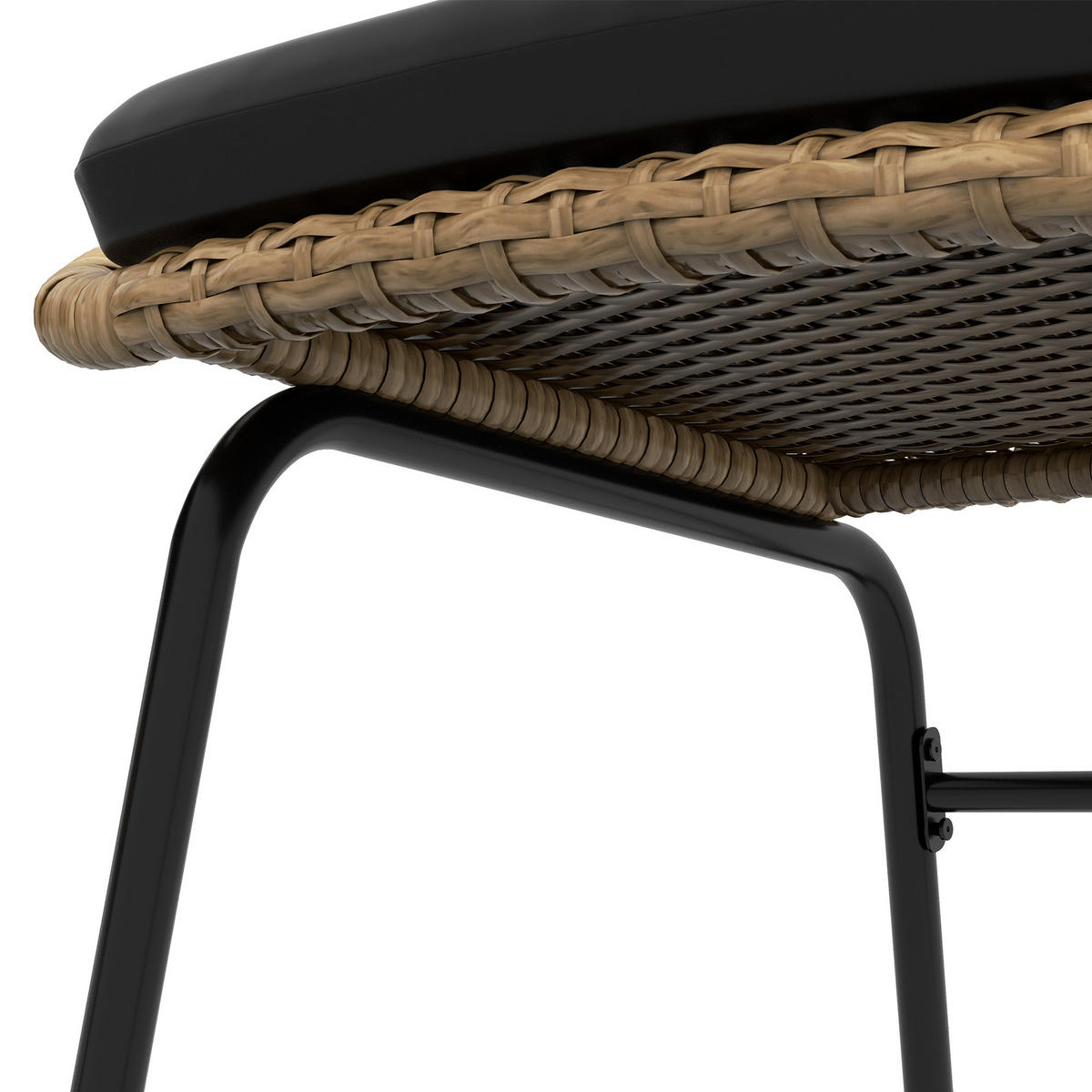 GARTENMÖBEL-SET 3-teilig DE-06706 2 Sessel & Tisch, mit Polsterkissen Gelb - Gelb, Kunststoff/Metall - ComfortXL