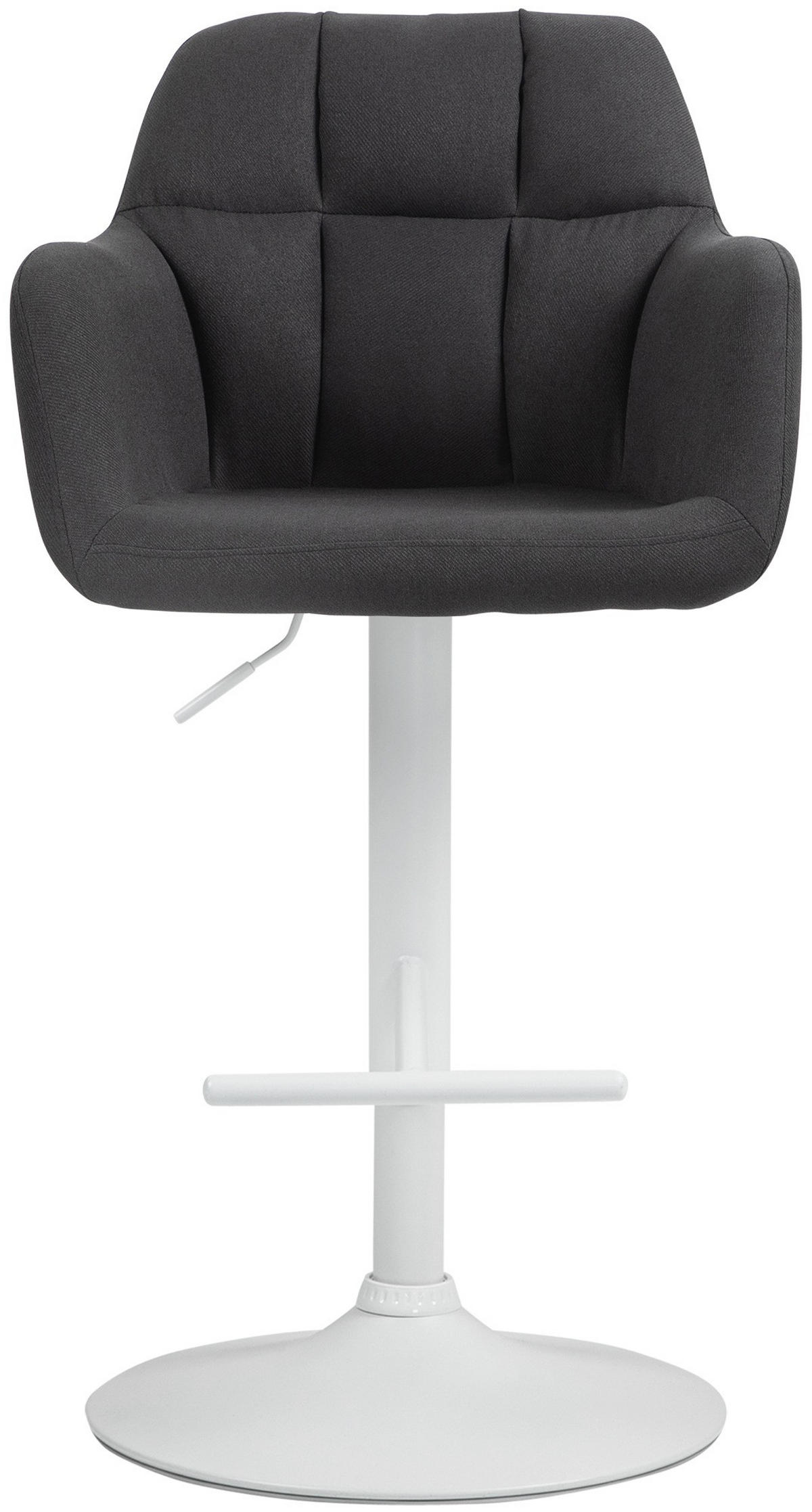 BARHOCKER Stoff schwarz - Schwarz/Weiß, Textil (57/97/59cm) - CLP
