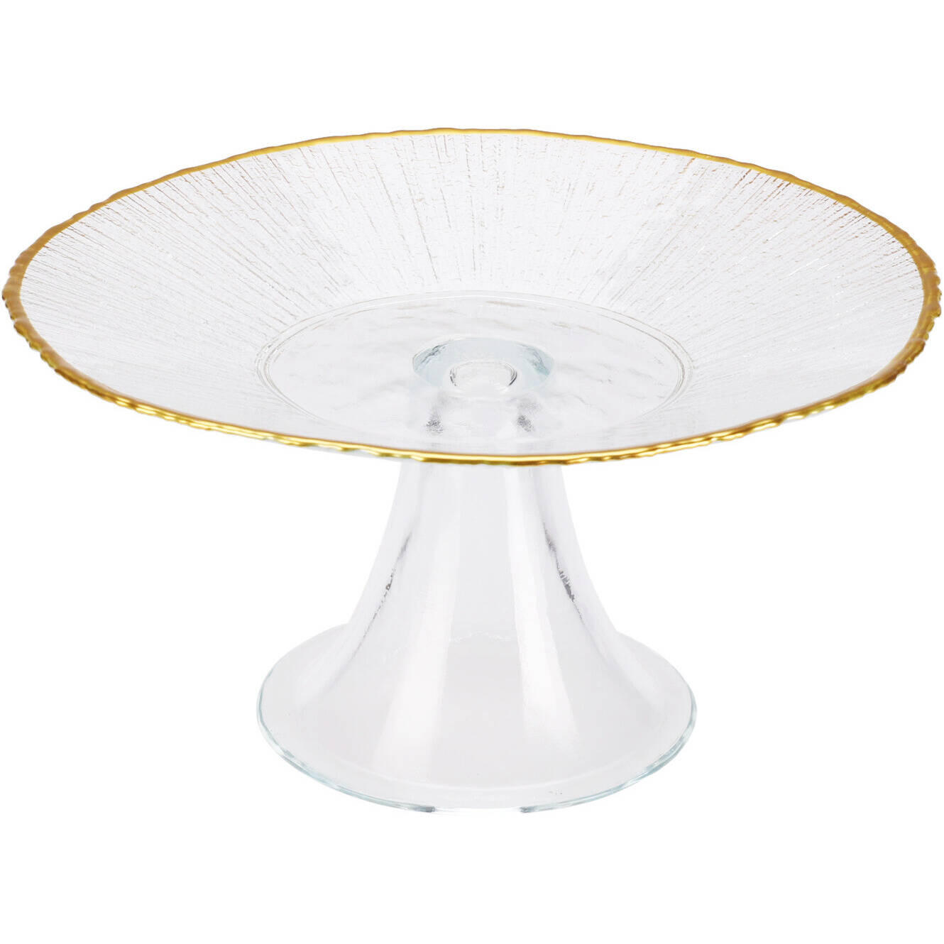 Home Styling Collection Kuchenteller Transparent 21x9.5x21 cm
