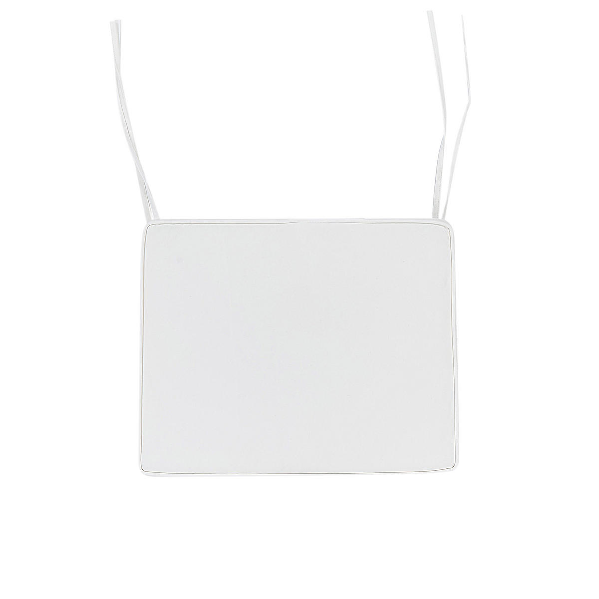 GARTENSTUHLKISSEN 6er-Set Cremeweiß 39/31 cm Tolve - Weiß, Textil (39/5/31cm) - Beliani