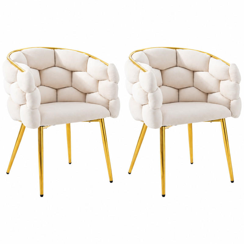 Meubliv Esszimmerstuhl Beige 41x74x44 cm