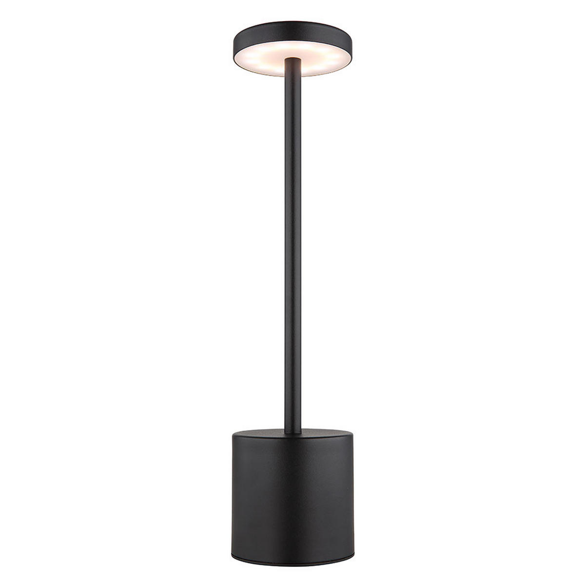 LED TISCHLEUCHTE Schwarz Opal - Schwarz, Metall (8/8/34cm) - Globo Lighting