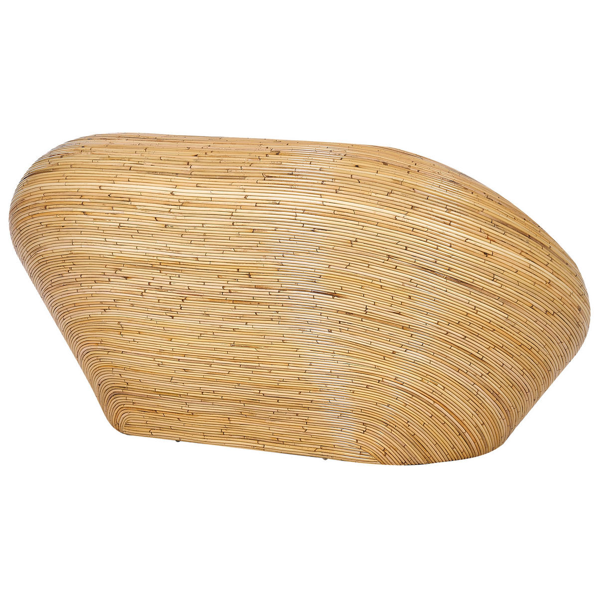 GARTENSOFA 2-Sitzer Naturfarben Maiori - Beige/Naturfarben, Naturmaterialien (180/88/110cm) - Beliani