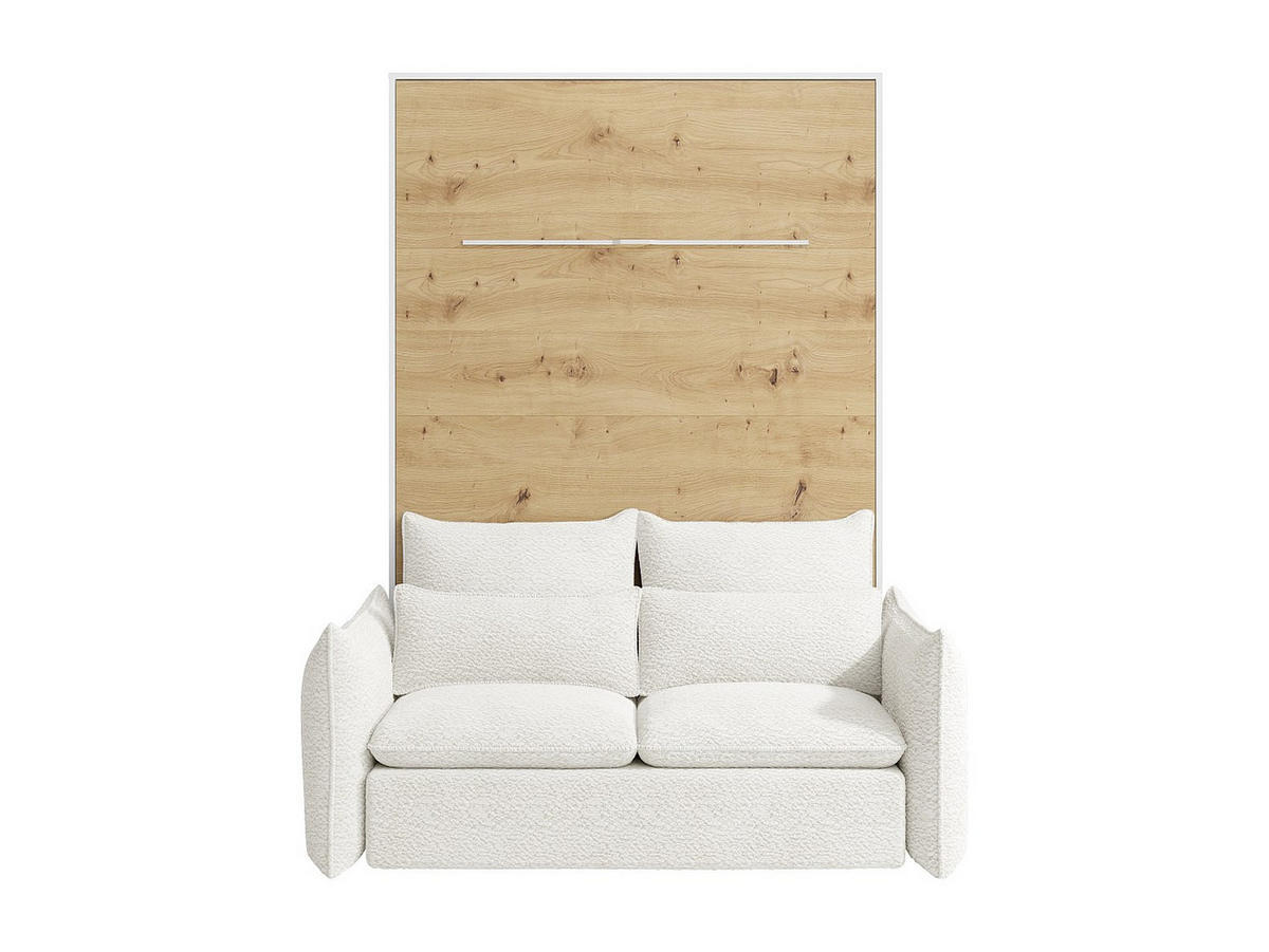 SCHRANKBETT - -Sitzer - Holz, Platte - Beige, Naturfarben Hell, Weiß - - Beige/Naturfarben, Holz (239.2/188cm) - Vente-Unique