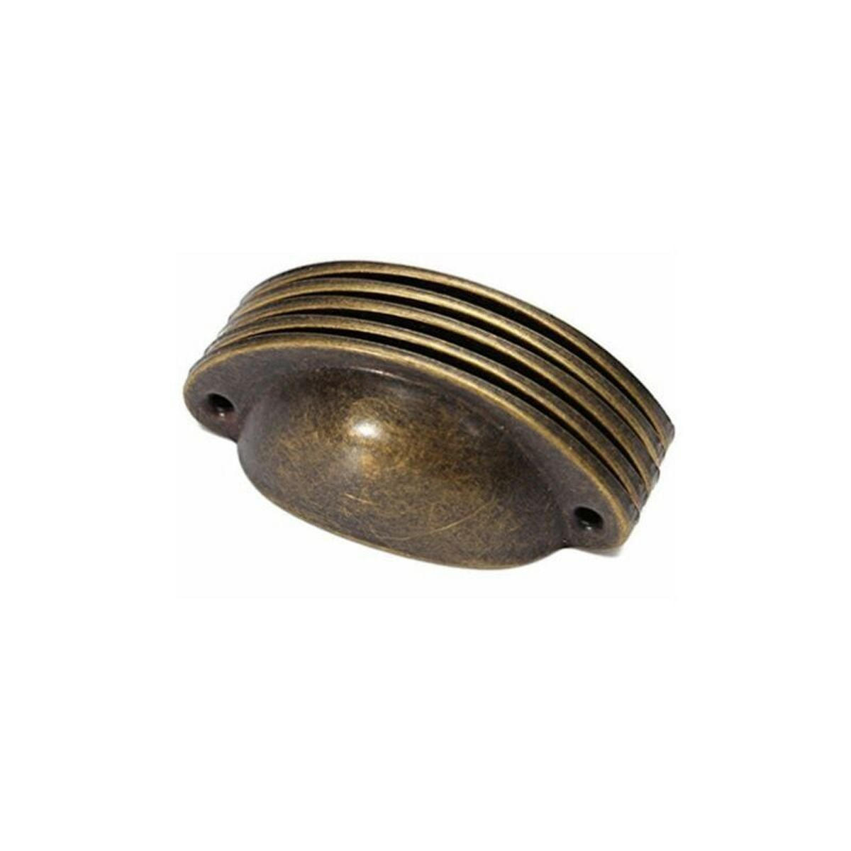 MÖBELGRIFF Antikmessing 10er-Set 82 mm - Multicolor, Metall (3.5/3.5/0.82cm)