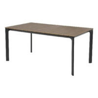GARTENTISCH Arezzo - Schwarz - 160/90/74 cm - Schwarz, Metall (160/90/74cm) - Lesli Living