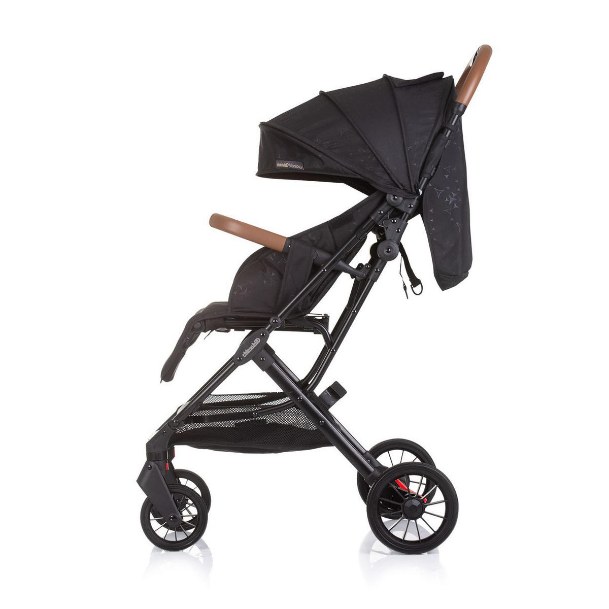 BUGGY Fantasy klappbar schwarz 5-Punkt-Gurt Fußabdeckung Hinterradbremse - Schwarz, Metall (80/89/110cm) - Chipolino